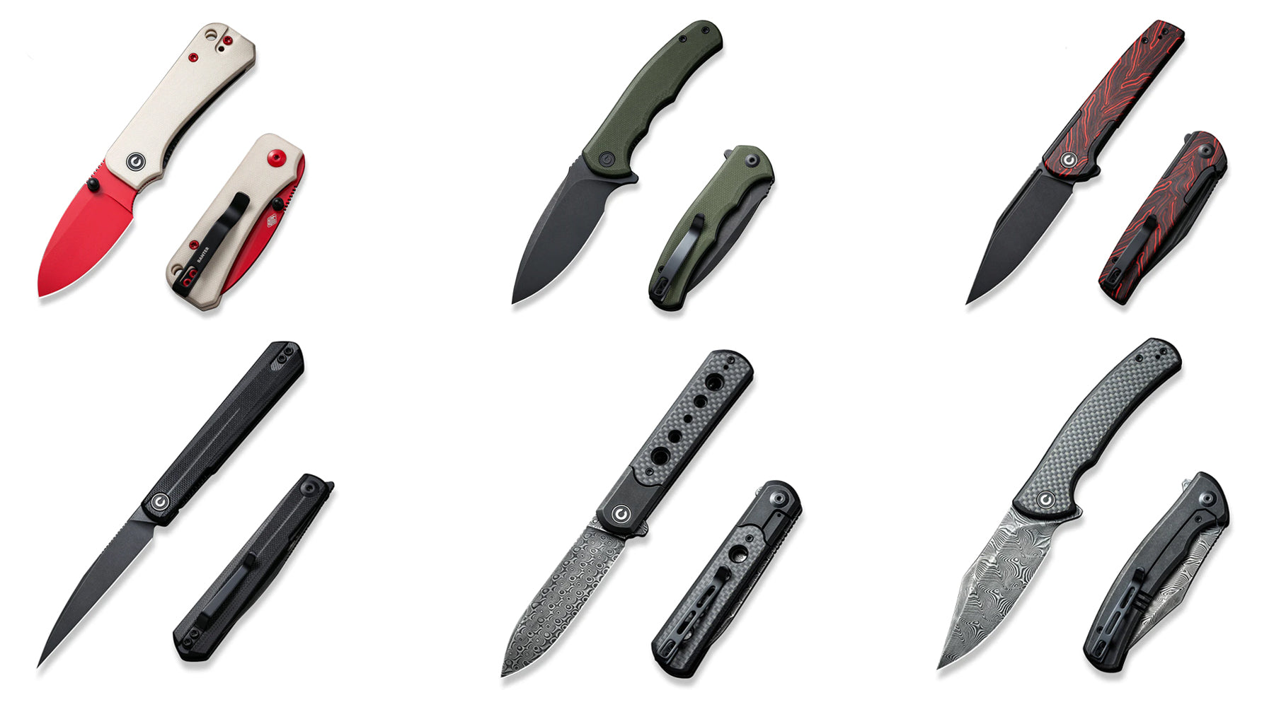 6 Brand New CIVIVI 2022 Pocket Knives
