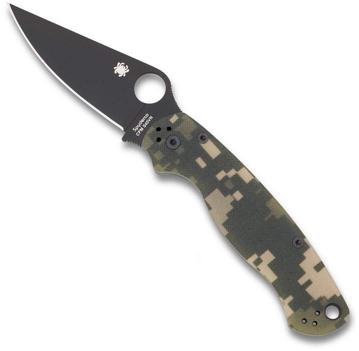 Spyderco Para Military 2 G10 Digital Camo Blade Compression Lock C81GPCMOBK2 Pocket Knife