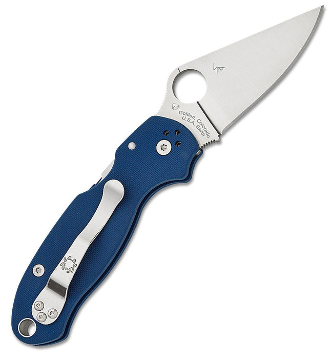 Spyderco Para 3 Cobalt Blue G-10 CPM C223GPCBL Pocket Knife