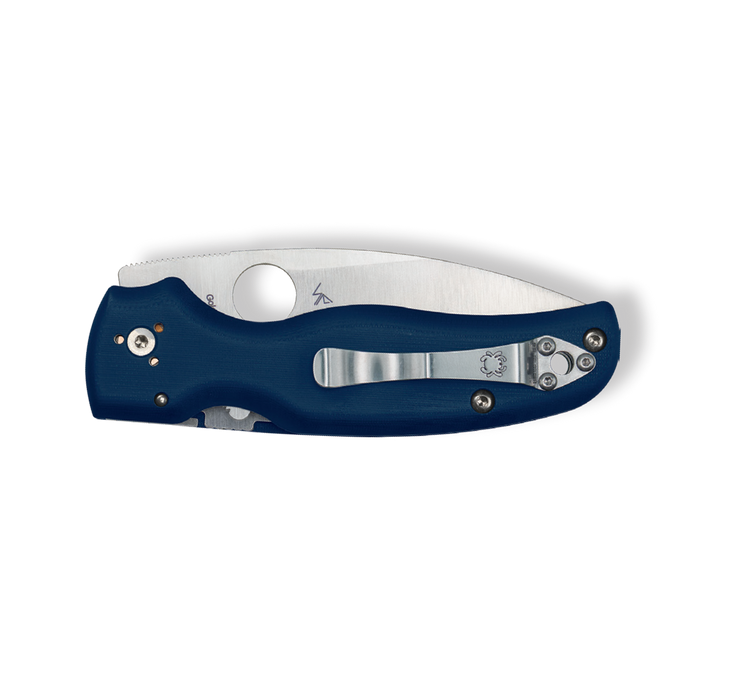 Spyderco Shaman CPM SPY27 G10 Plain Edge Cobalt Blue Pocket Knife C229GPCBL