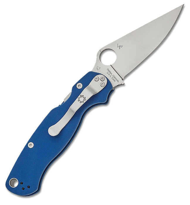 Spyderco Para Military 2 CPM SPY27 Cobalt Blue C81GPCBL2 Pocket Knife