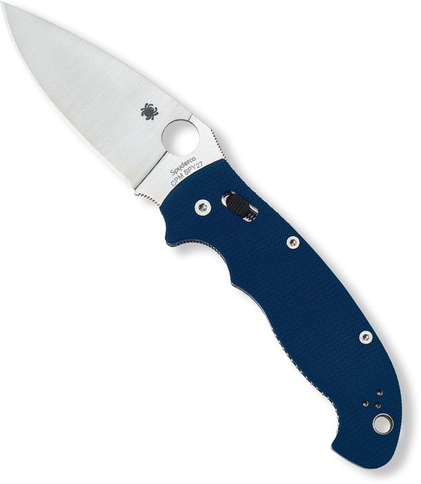 Spyderco Manix 2 XL CPM SPY27 G10 Plain Edge Cobalt Blue Pocket Knife C95GPCBL2